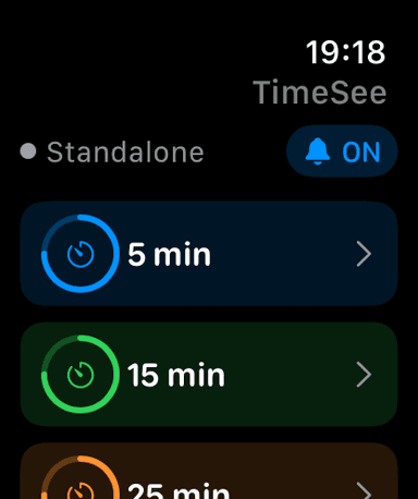 Apple Watch timer quick start